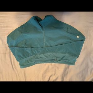 Turquoise lululemon running shorts